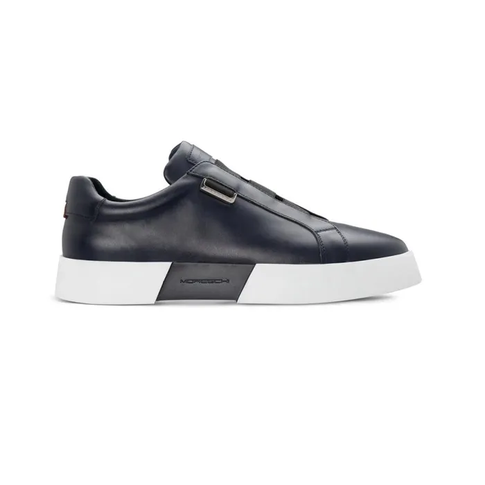 Sneakers Men Moreschi Blue Leather Sneaker