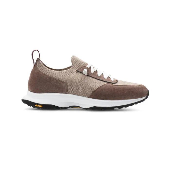 Sneakers Men Moreschi Brown Wool Knit Sneaker