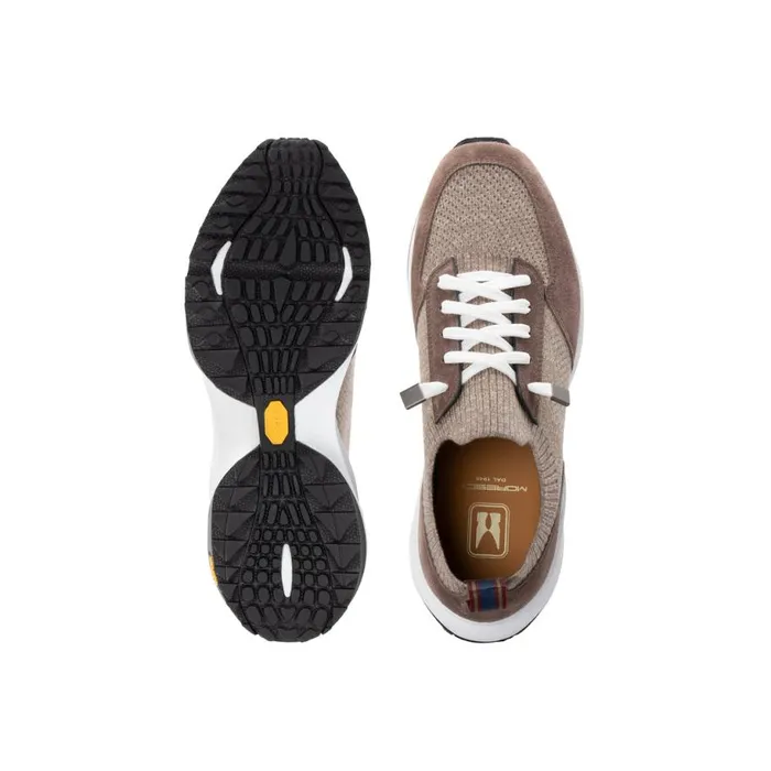 Sneakers Men Moreschi Brown Wool Knit Sneaker