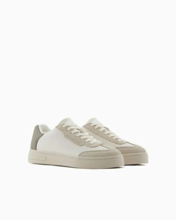 Sneakers With Contrasting Inserts Beige Men Armani Sneakers Sneakers With Contrasting Inserts Beige Men Armani Sneakers