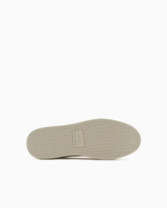 Sneakers With Contrasting Inserts Beige Men Armani Sneakers Sneakers With Contrasting Inserts Beige Men Armani Sneakers