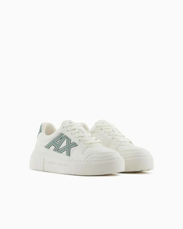 Sneakers With Contrasting Logo Green Women Armani Sneakers Sneakers With Contrasting Logo Green Women Armani Sneakers