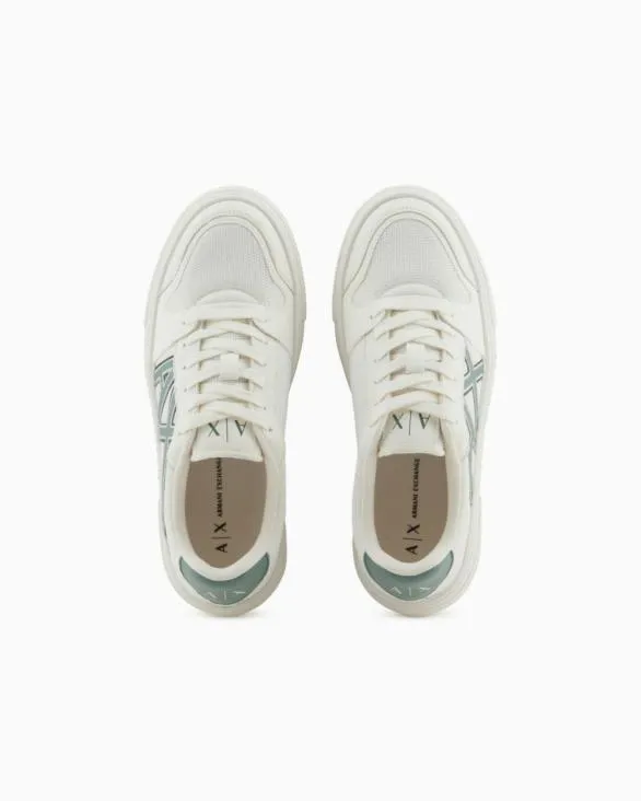 Sneakers With Contrasting Logo Green Women Armani Sneakers Sneakers With Contrasting Logo Green Women Armani Sneakers