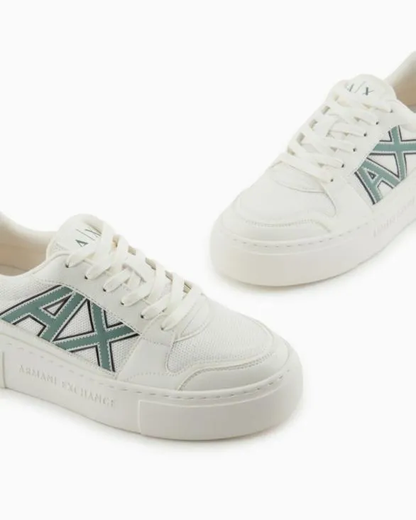 Sneakers With Contrasting Logo Green Women Armani Sneakers Sneakers With Contrasting Logo Green Women Armani Sneakers