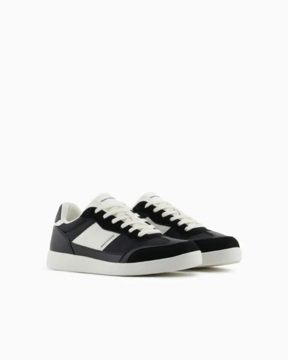Sneakers With Contrasting Side Band Black Men Armani Sneakers Sneakers With Contrasting Side Band Black Men Armani Sneakers