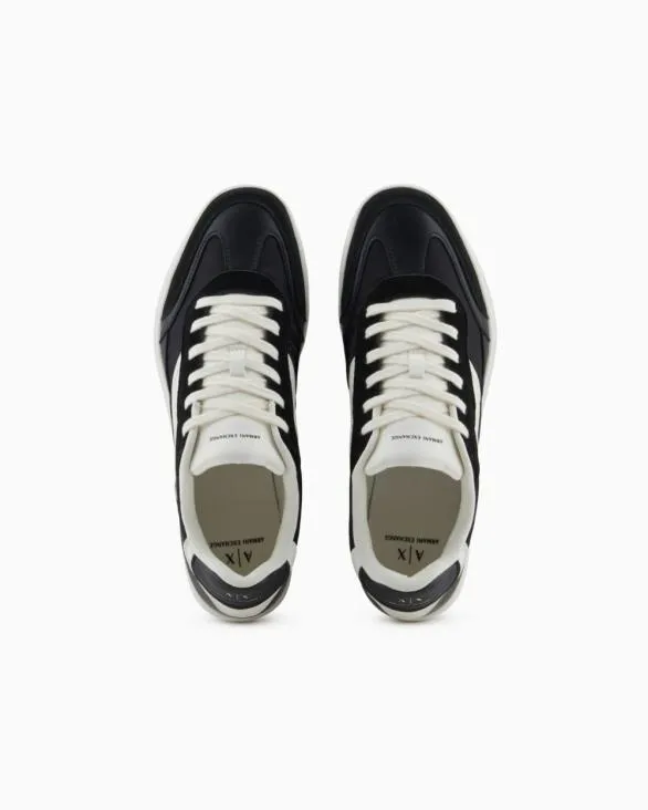 Sneakers With Contrasting Side Band Black Men Armani Sneakers Sneakers With Contrasting Side Band Black Men Armani Sneakers