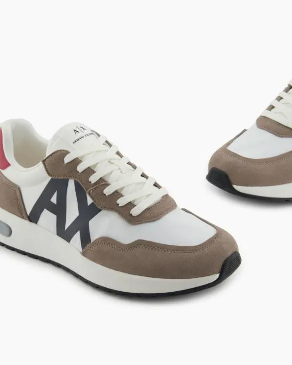 Sneakers With Maxi Logo Brown Men Armani Sneakers Sneakers With Maxi Logo Brown Men Armani Sneakers