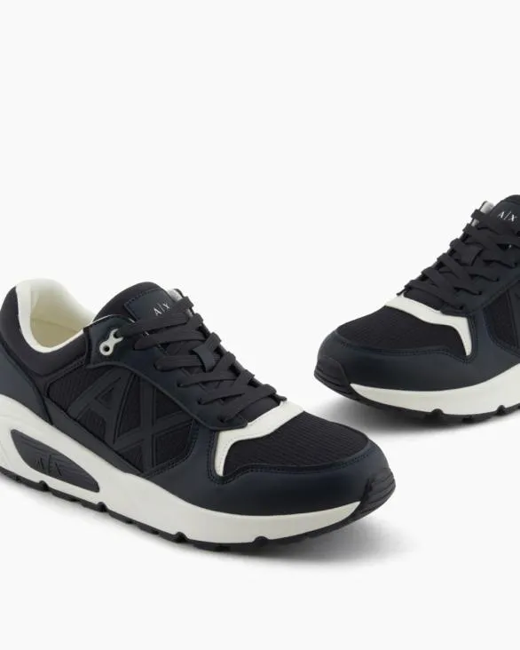 Sneakers With Side Logo And Contrasting Inserts Navyblue Men Armani Sneakers Sneakers With Side Logo And Contrasting Inserts Navyblue Men Armani Sneakers