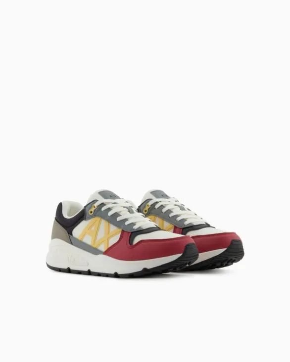 Sneakers With Side Logo And Contrasting Inserts Patterned Men Armani Sneakers Sneakers With Side Logo And Contrasting Inserts Patterned Men Armani Sneakers