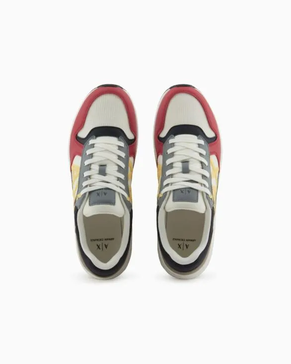 Sneakers With Side Logo And Contrasting Inserts Patterned Men Armani Sneakers Sneakers With Side Logo And Contrasting Inserts Patterned Men Armani Sneakers