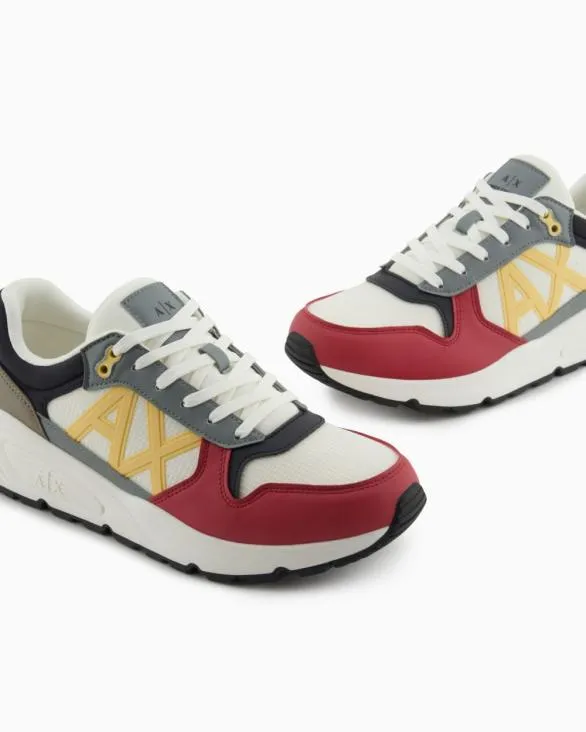 Sneakers With Side Logo And Contrasting Inserts Patterned Men Armani Sneakers Sneakers With Side Logo And Contrasting Inserts Patterned Men Armani Sneakers
