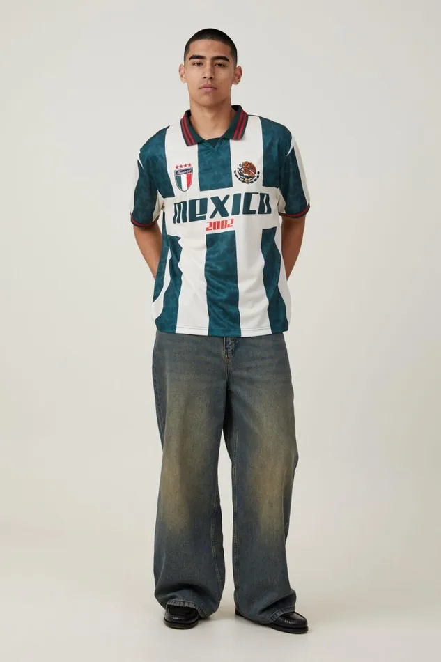 Soccer Jersey Pineneedle Green Vintage White mexico 2002 Men Cotton On Tees and Tanks Soccer Jersey Pineneedle Green Vintage White mexico 2002 Men Cotton On Tees and Tanks
