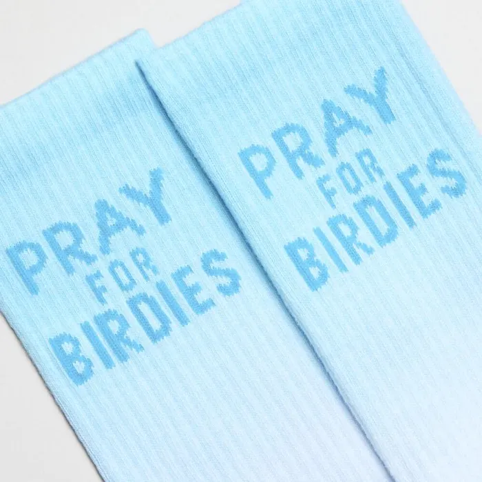 Socks Women GFORE PRAY FOR BIRDIES CREW SOCK Snow Breeze Socks Women GFORE PRAY FOR BIRDIES CREW SOCK Snow Breeze