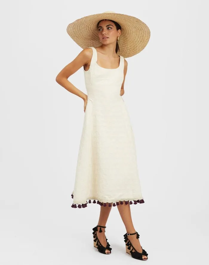 Sophia Dress Embroidered Creamy Women La Double J Dresses