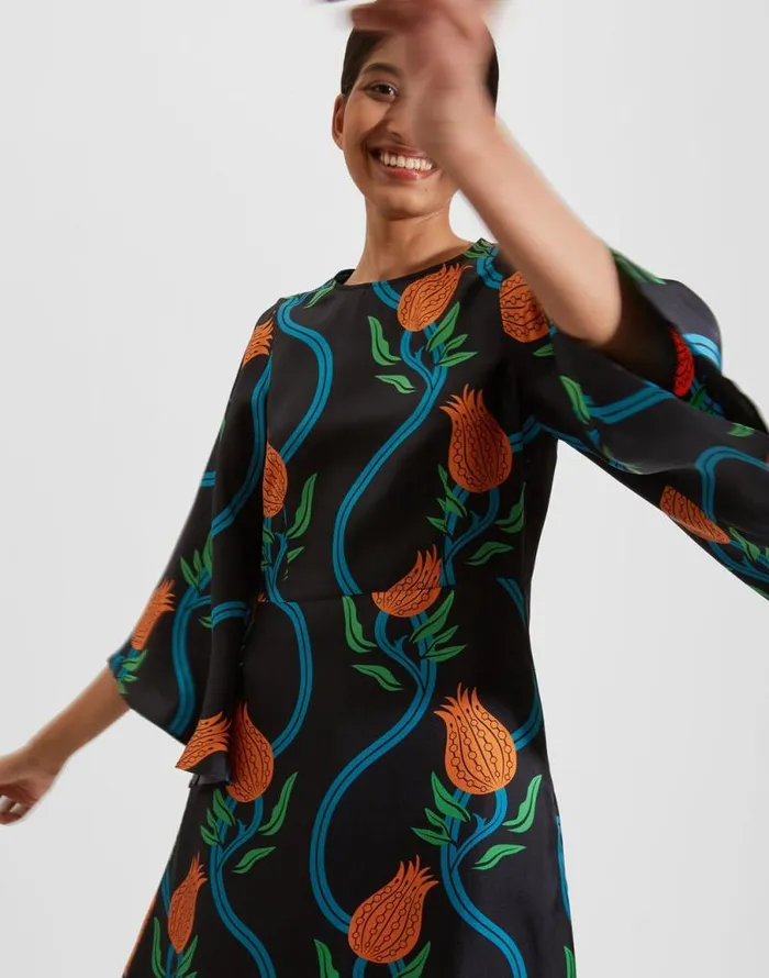 Sorella Dress Melograno Nero Women La Double J Dresses Sorella Dress Melograno Nero Women La Double J Dresses