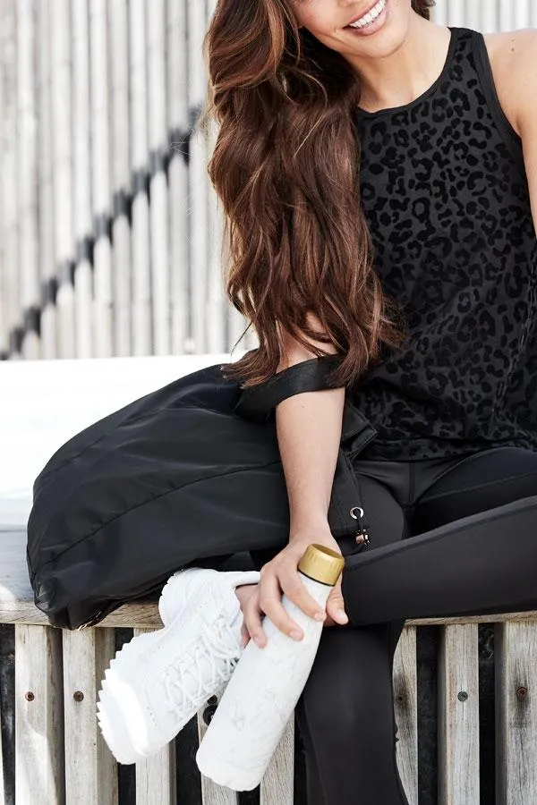 Sosandar Bags and Belts Women Namaste Black Yoga Shoulder Bag Black