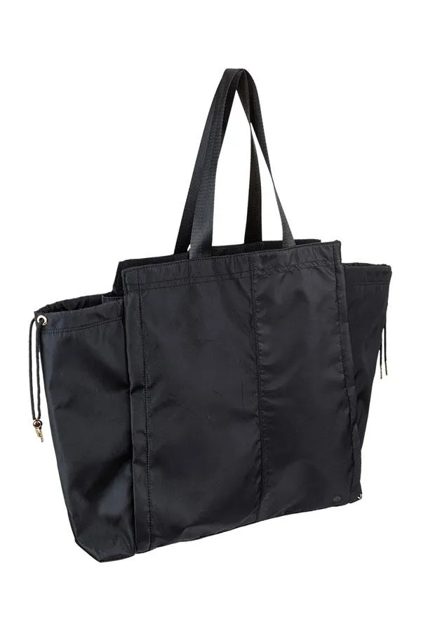 Sosandar Bags and Belts Women Namaste Black Yoga Shoulder Bag Black
