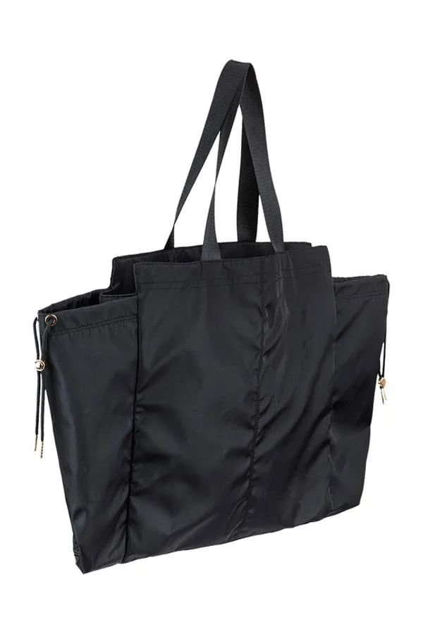 Sosandar Bags and Belts Women Namaste Black Yoga Shoulder Bag Black