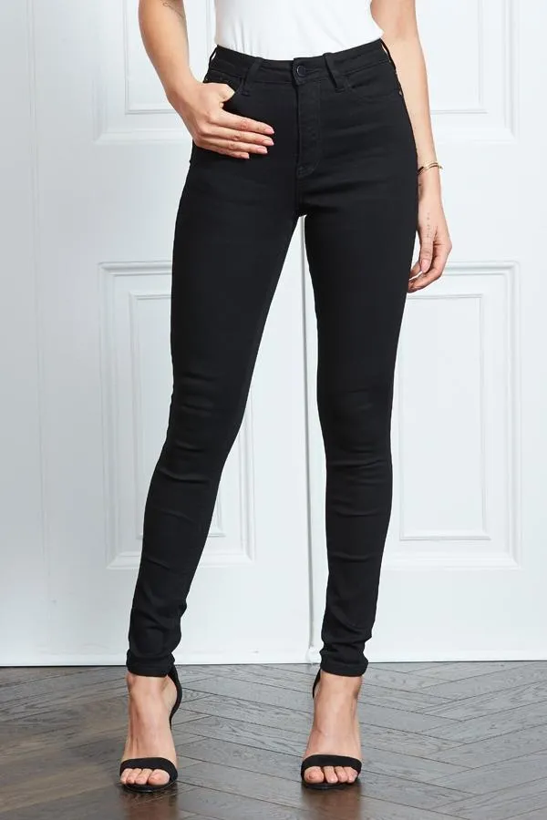 Sosandar Jeans and Jeggings Women Black Sculpting Skinny Jeans Black