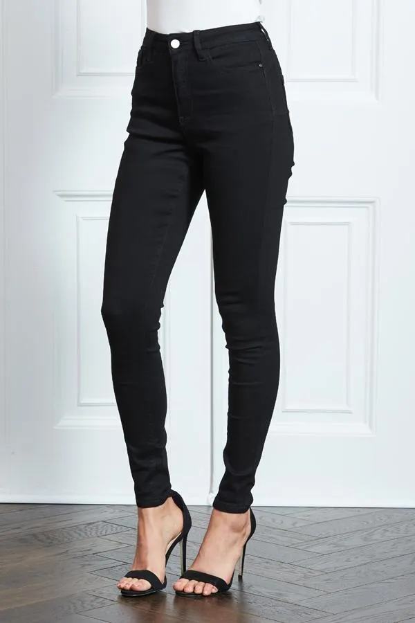 Sosandar Jeans and Jeggings Women Black Sculpting Skinny Jeans Black