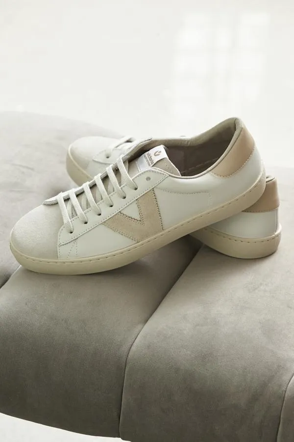 Sosandar Trainers 8211 Superga and Victoria Women Victoria Heilo Natural V Detail Leather Trainers Sosandar Trainers 8211 Superga and Victoria Women Victoria Heilo Natural V Detail Leather Trainers