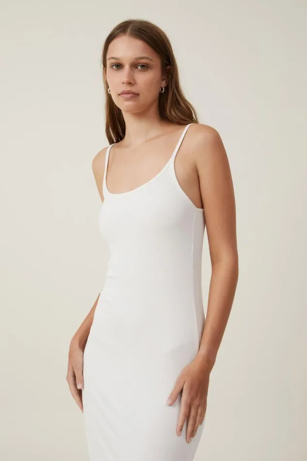 Staple 90S Slip Maxi Dress Porcelain Women Cotton On Dresses