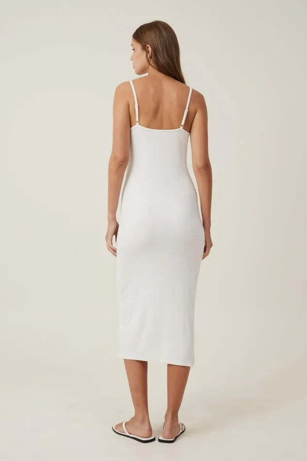 Staple 90S Slip Maxi Dress Porcelain Women Cotton On Dresses