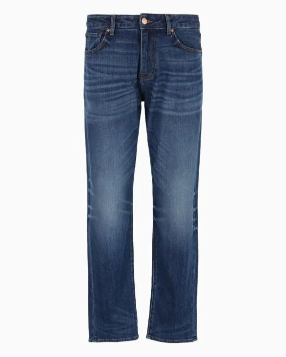 Straight Jeans Blue Men Armani Denim