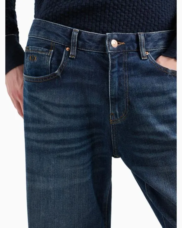 Straight Jeans Blue Men Armani Denim Straight Jeans Blue Men Armani Denim