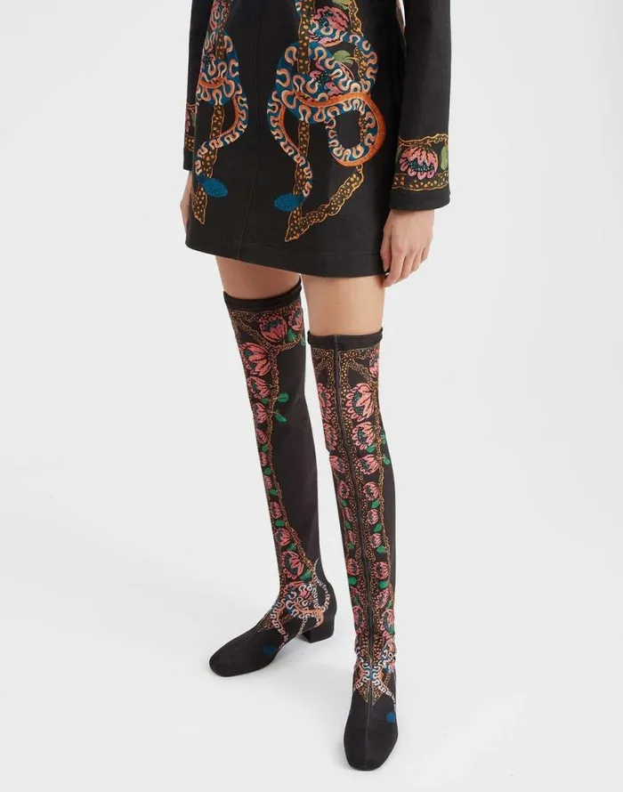 Stretch Boots Eve Black Women La Double J Shoes