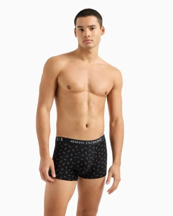 Stretch Cotton Boxer Shorts With Quilted Logo Black Men Armani Intimates And Loungewear Stretch Cotton Boxer Shorts With Quilted Logo Black Men Armani Intimates And Loungewear