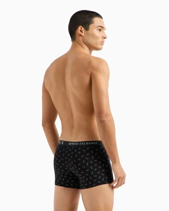 Stretch Cotton Boxer Shorts With Quilted Logo Black Men Armani Intimates And Loungewear Stretch Cotton Boxer Shorts With Quilted Logo Black Men Armani Intimates And Loungewear