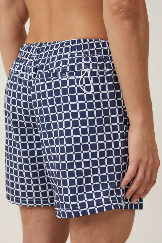 Stretch Swim Short Navy Diamond Tile Men Cotton On Shorts Stretch Swim Short Navy Diamond Tile Men Cotton On Shorts