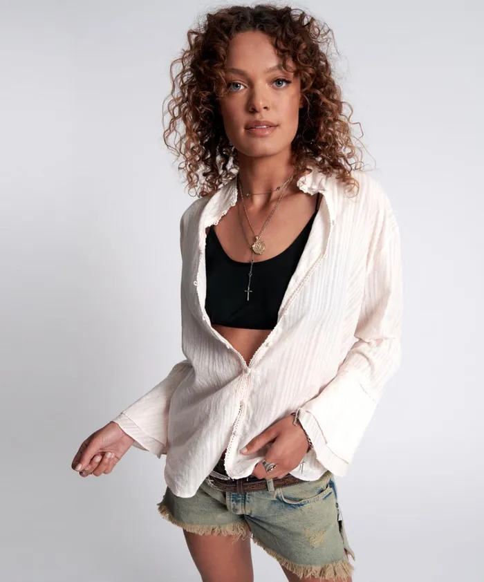 STRIPE FANTASIE SHIRT Women One Teaspoon Shirts