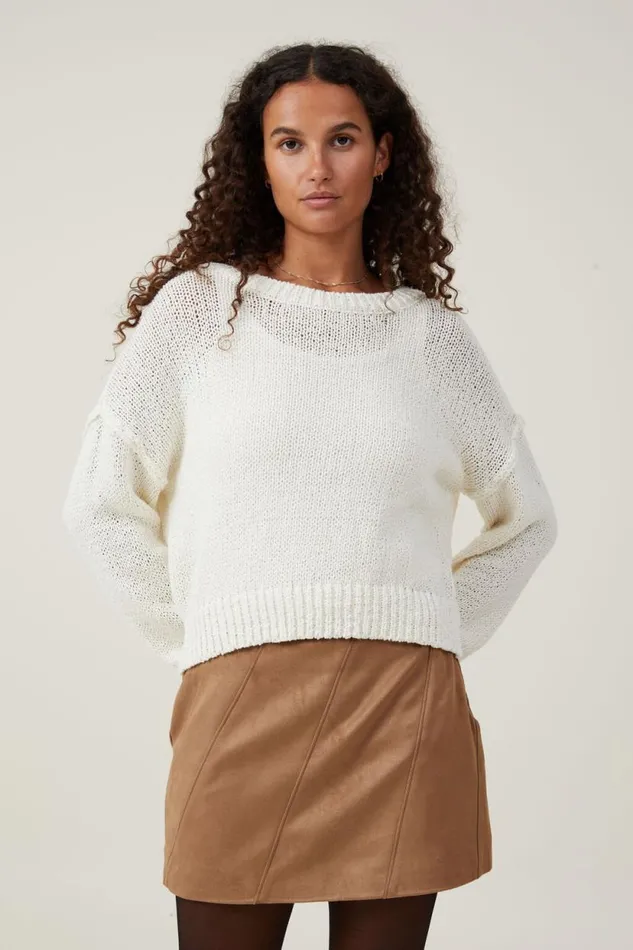 Suede Mini Skirt Tan Women Cotton On Skirts