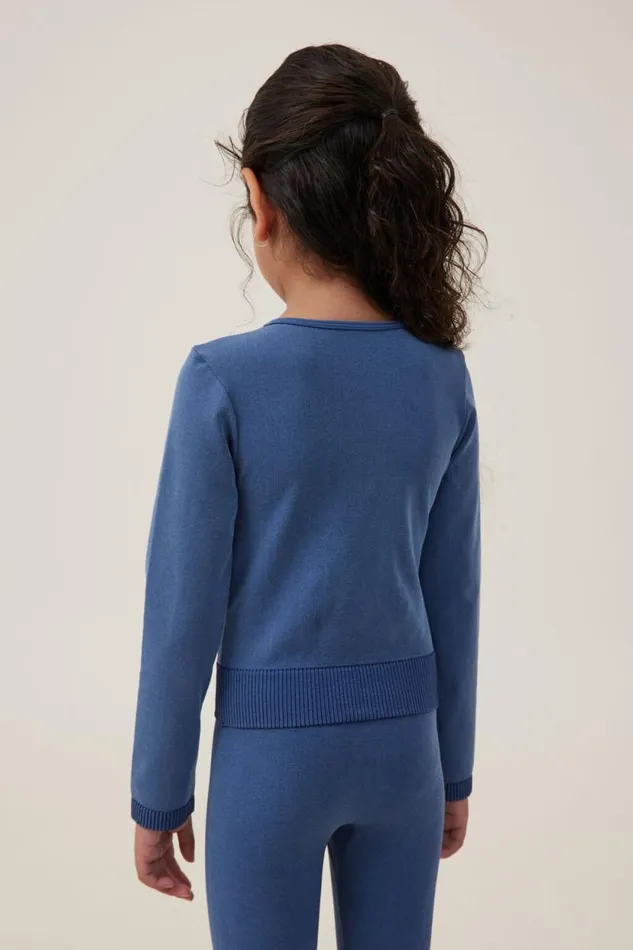 Summer Long Sleeve Top In The Navy Wash Girls Cotton On Tops and TShirts