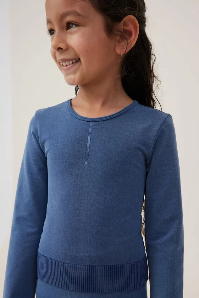 Summer Long Sleeve Top In The Navy Wash Girls Cotton On Tops and TShirts