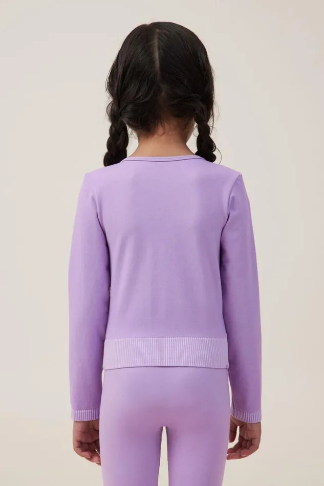Summer Long Sleeve Top Lilac Drop Wash Girls Cotton On Tops and TShirts