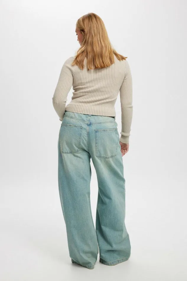 Super Baggy Jean Shell Blue Women Cotton On Pants Super Baggy Jean Shell Blue Women Cotton On Pants