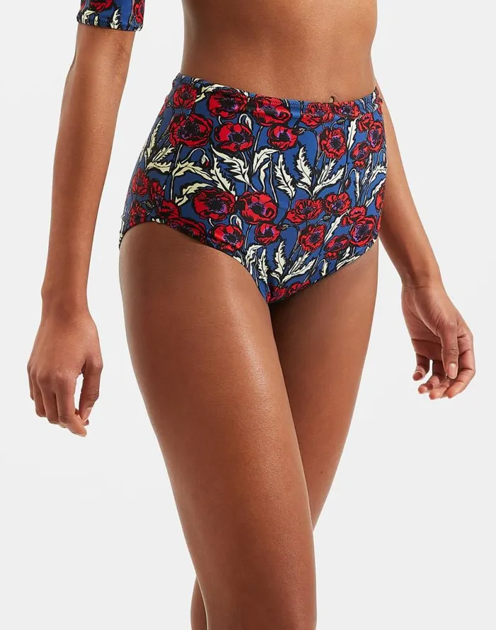 Surf Brief Blooms Women La Double J Swimwear