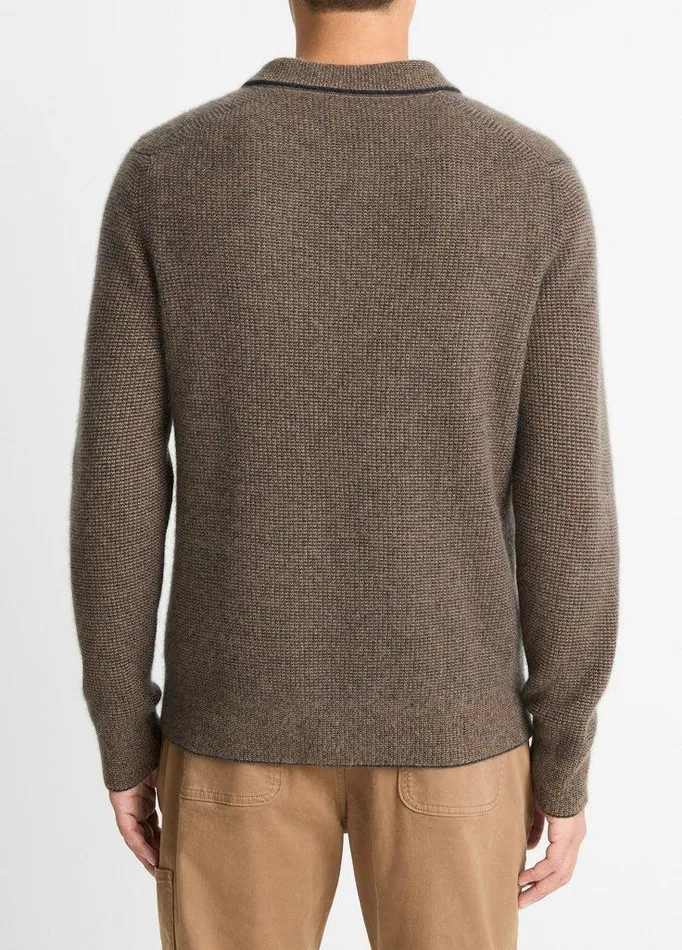Sweaters Men Vince Plush Cashmere Thermal JohnnyCollar Sweater Cedarcoastal Blue Sweaters Men Vince Plush Cashmere Thermal JohnnyCollar Sweater Cedarcoastal Blue