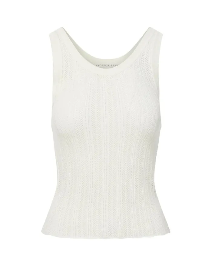 Sweaters Shop Veronica Beard Galli Knit Tank Black