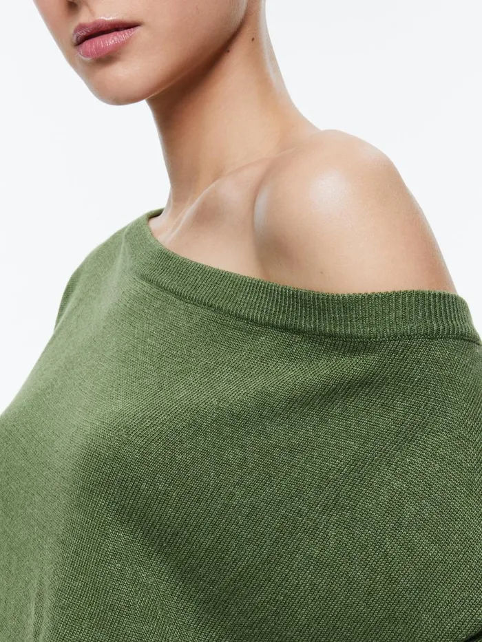 Sweaters Women Alice Olivia MARG SLOUCHY PULLOVER Avocado