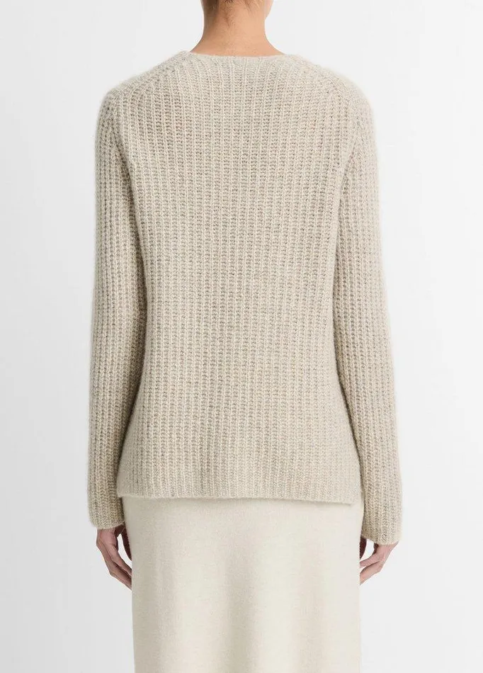 Sweaters Women Vince Cashmere Donegal Tunic Sweater Biscuit Donegal Sweaters Women Vince Cashmere Donegal Tunic Sweater Biscuit Donegal