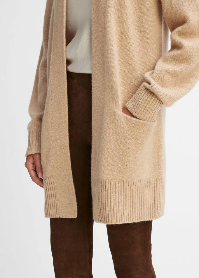 Sweaters Women Vince Cashmere OpenFront Cardigan Camel Sweaters Women Vince Cashmere OpenFront Cardigan Camel