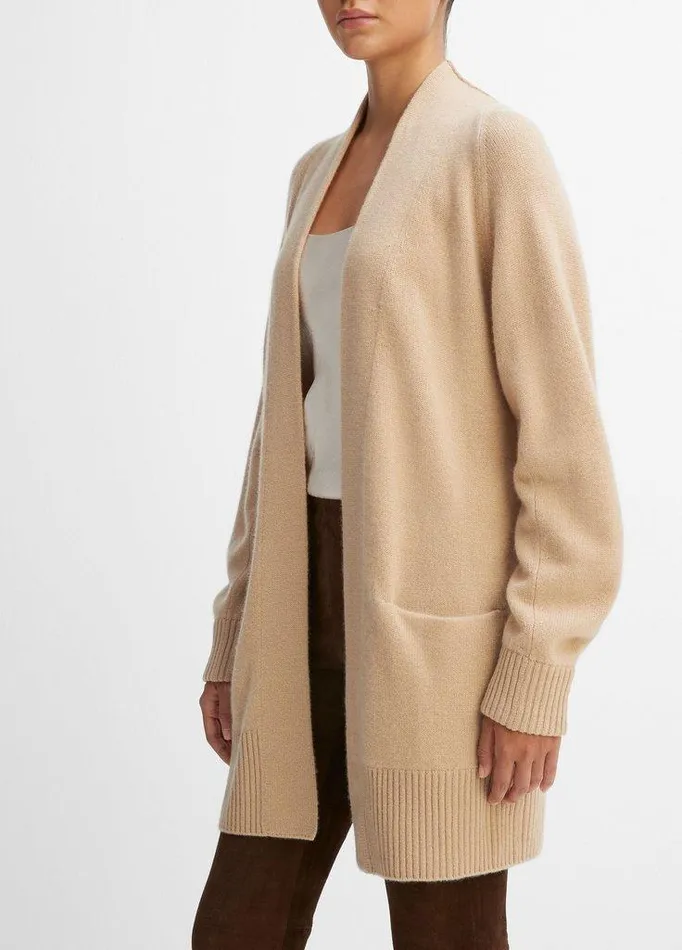 Sweaters Women Vince Cashmere OpenFront Cardigan Camel Sweaters Women Vince Cashmere OpenFront Cardigan Camel