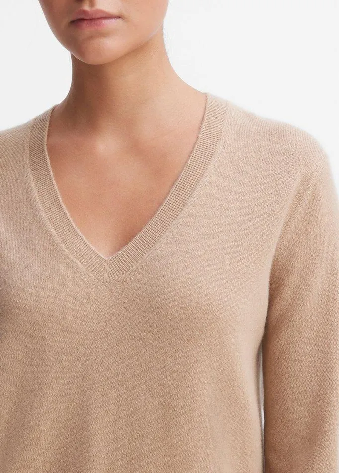 Sweaters Women Vince Cashmere Weekend VNeck Sweater Camel Sweaters Women Vince Cashmere Weekend VNeck Sweater Camel