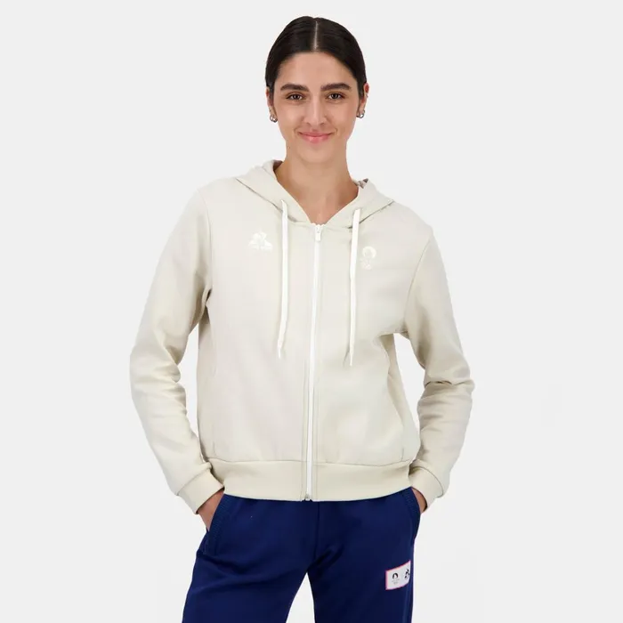Sweatshirts And Hoodies Women Le Coq Sportif Paris 2024 ZipUp Hoodie