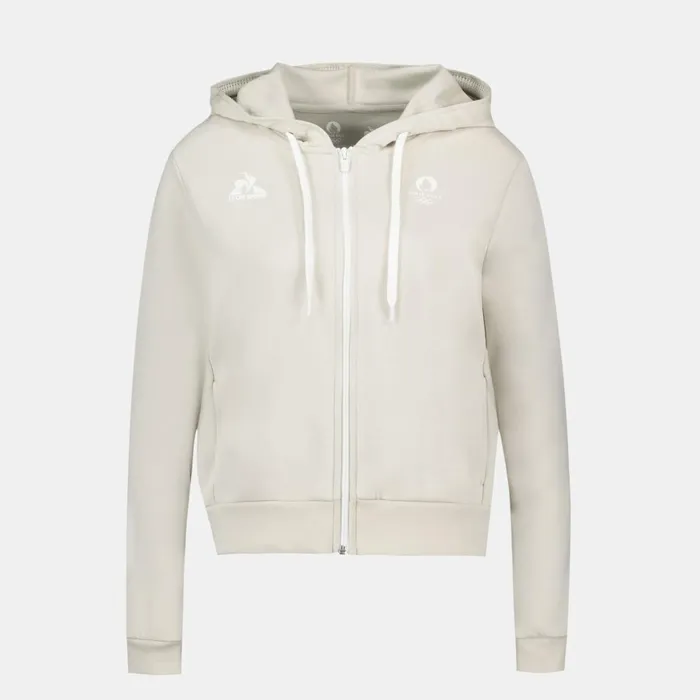 Sweatshirts And Hoodies Women Le Coq Sportif Paris 2024 ZipUp Hoodie