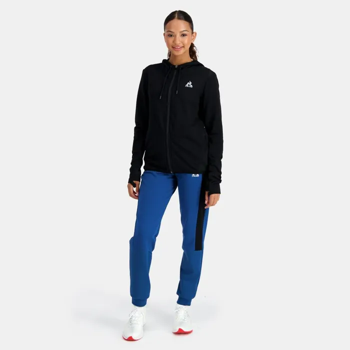 Sweatshirts And Hoodies Women Le Coq Sportif Training Performance ZipUp Hoodie Black